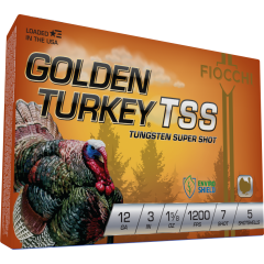 Fiocchi Golden Turkey TSS 12 Ga 3" 1-5/8 oz #7 Shot 5 Rounds (123TSS7)    ($4.99 Shipping on orders $200-$2000!)