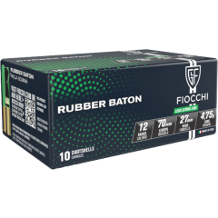 Fiocchi Rubber Baton Slug 12 GA. 2-3/4 1 oz (12LEBAT/12LEBA10)               