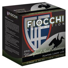 Fiocchi Waterfowl Steel Hunting Golden Waterfowl 12ga 2-3/4" #4 Shot 1-1/8oz Steel 25/bx (12S1184)          ($4.99 Shipping on orders $200-$2000!)