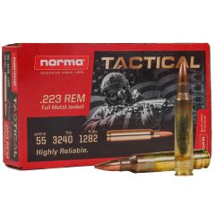 Norma Tactical 223 REM 55 Gr FMJ 30ct (2422028)       ($2.99 Shipping on orders $250-$2000)
