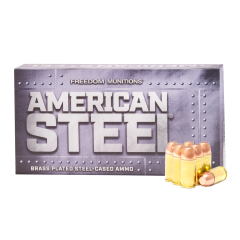 FREEDOM AMERICAN STEEL 380 Auto 100 gr Round Nose Flat Point (RNFP) New     