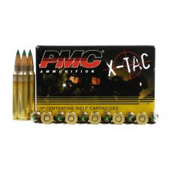 PMC X-TAC 5.56 NATO Ammunition M855 FMJ, 62 Grain 20/bx (556K)           ($2.99 Shipping on orders $250-$2000)