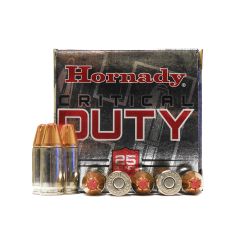 Hornady Critical Duty 9 MM +P 124 GR. FlexLock 25 RDS (90216)                             (Free Shipping! Orders $249-$2000)