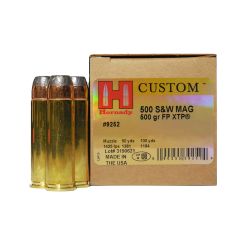 Hornady 500 S&W Magnum 500gr InterLock Flat Point XTP 20ct (9252)              .
