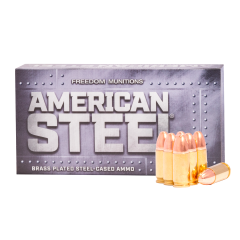 Freedom American Steel 9MM Luger 147 gr Round Nose (RN) Steel New                 ($5.99 Shipping! Orders $200 - $2000)