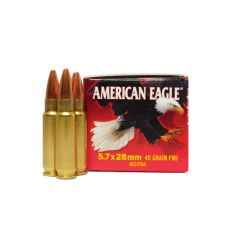 American Eagle 5.7x28mm 40GR FMJ 50RD BOX (AE5728A)                  ($5.99 Shipping! Orders $200 - $2000)