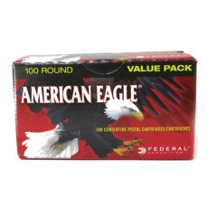 Federal 9mm 115 gr Full Metal Jacket (FMJ) American Eagle 100 Rounds (AE9DP100)                    