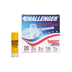 Challenger Ammo 20 GA 2-3/4" #7.5 SHOT 250 Rounds (CTA2075)     