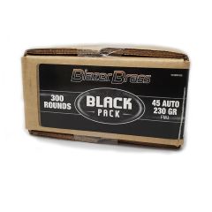 Blazer Brass 45 Auto 230 Gr. FMJ  300rd BLACK PACK BULK (5230BF300)            