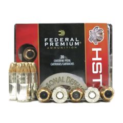 Federal Premium 45 AUTO 230 GR HST JHP 20 RDS (P45HST2S)               ($4.99 Shipping on orders $200-$2000!)