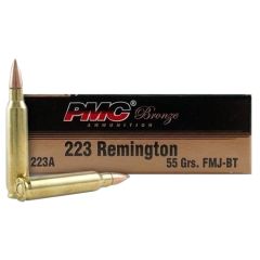 PMC Bronze 223 Rem 55 gr FMJBT 200 round Battle Pack  (223ABP)     ($3.99 Shipping! Orders $200-$2000)