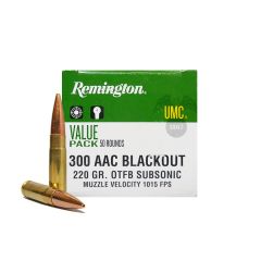 Remington 300 AAC BLACKOUT 220 GR OTFB SUBSONIC 50 ROUNDS (24026)  