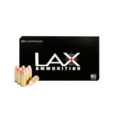 LAX Ammunition 9mm Luger 115 gr Round Nose (RN) Reman              