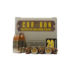 CORBON 9 MM +P 125 GR. JHP 20 RDS (SD09125/20)            