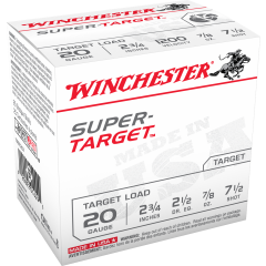 Winchester Super Target 20 Gauge, 2-3/4" #7.5 (TRGT207) 