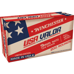 Winchester NATO 9mm Luger 124gr FMJ 200/bx (USA9NATOW)             ($5.99 Shipping! Orders $200 - $2000)