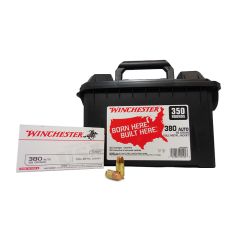 Winchester 380 AUTO 95 GR. FMJ 350 ROUNDS W/AMMO CAN (WW380C)     