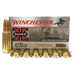 Winchester 270 WIN 150 GR PP 20 RDS (X2704)         (FREE Shipping on orders $200-$2000!)