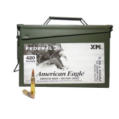Federal - American Eagle 5.56x45 MM 55 GR FMJ 420 RDS (XM193BK420AC1X)              