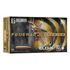Federal 6.5 Creedmoor 143gr ELD-X (P65CRDELDX1)    (Free Shipping! Orders $175-$2000)