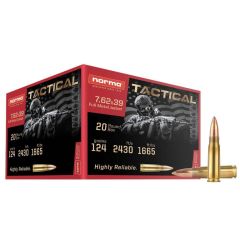 NORMA TACTICAL 124 GR FMJ 7.62X39 (295540020)                                  