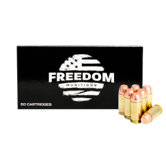Freedom 40 S&W 180 gr Round Nose Flat Point (RNFP) New (FM40RF180N50)                                           