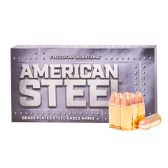 Freedom American Steel 9mm Luger 115 gr Round Nose (RN) New                                                                   