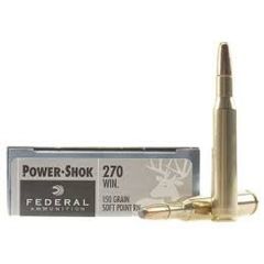 Federal 270 Win Power-Shok F270B 150 gr SP RN 20 rounds              (Free Shipping! Orders $175-$2000)