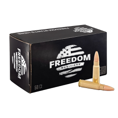 Freedom 7.62x39 125 Gr Semi Spitzer New 50 CT                                      (Free Shipping! Orders $150-$2000)