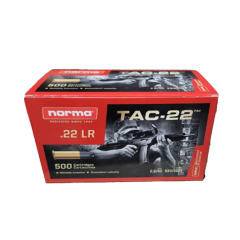 Norma 22 LR 40 gr Lead Round Nose LRN) 500 ct (TAC-22)                                  