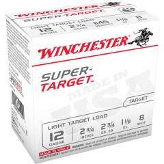 Winchester Super Target 12 Gauge, 2-3/4" #8 (TRGT128)                            