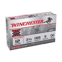 WINCHESTER 12GA 2.75" 9 PELLET 00 BUCK SHOTSHELL (XB1200B)       