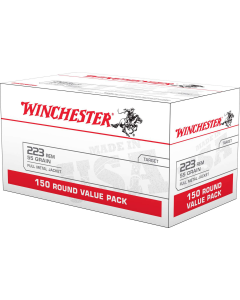 Winchester 223 Rem 55 gr Full Metal Jacket (FMJ) 150ct (W223150)    